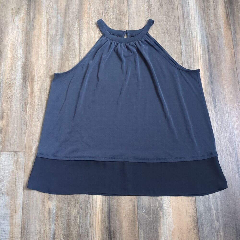 Loft Blue Halter Tank Top LOFT Size Medium